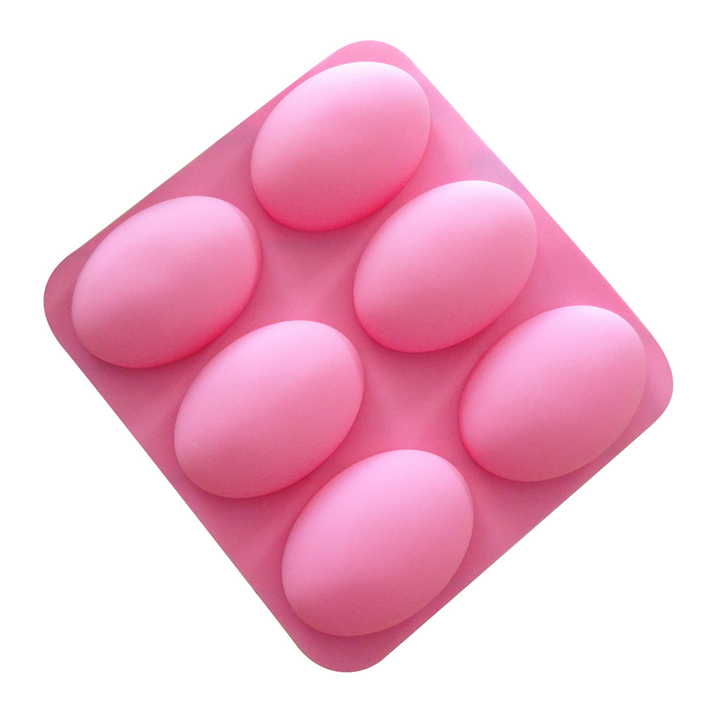 Soap Making Formula - 6 Cavities Multifunctional Oval Silicone Soap