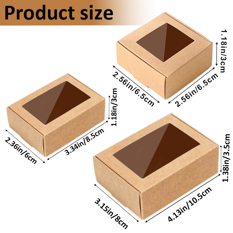 Kraft Soap Label - 15/35/50 PCS Self-Made Packaged Soap Box,