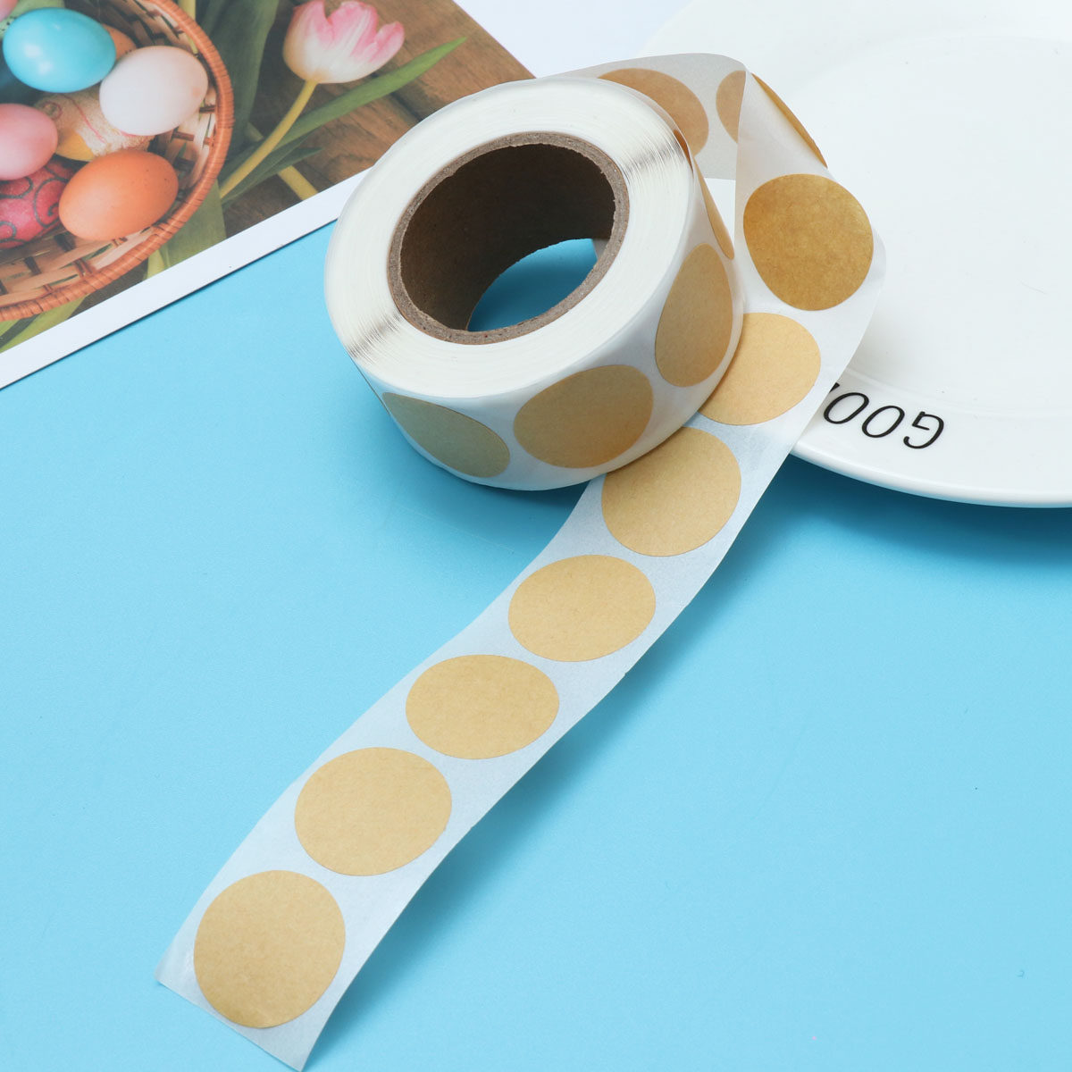 500Pcs Kraft Paper Round Label - đánh giá và giá Kraft Soap Label