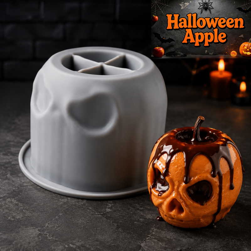 Halloween skull apple silicone - đánh giá và giá Soap Making Easy