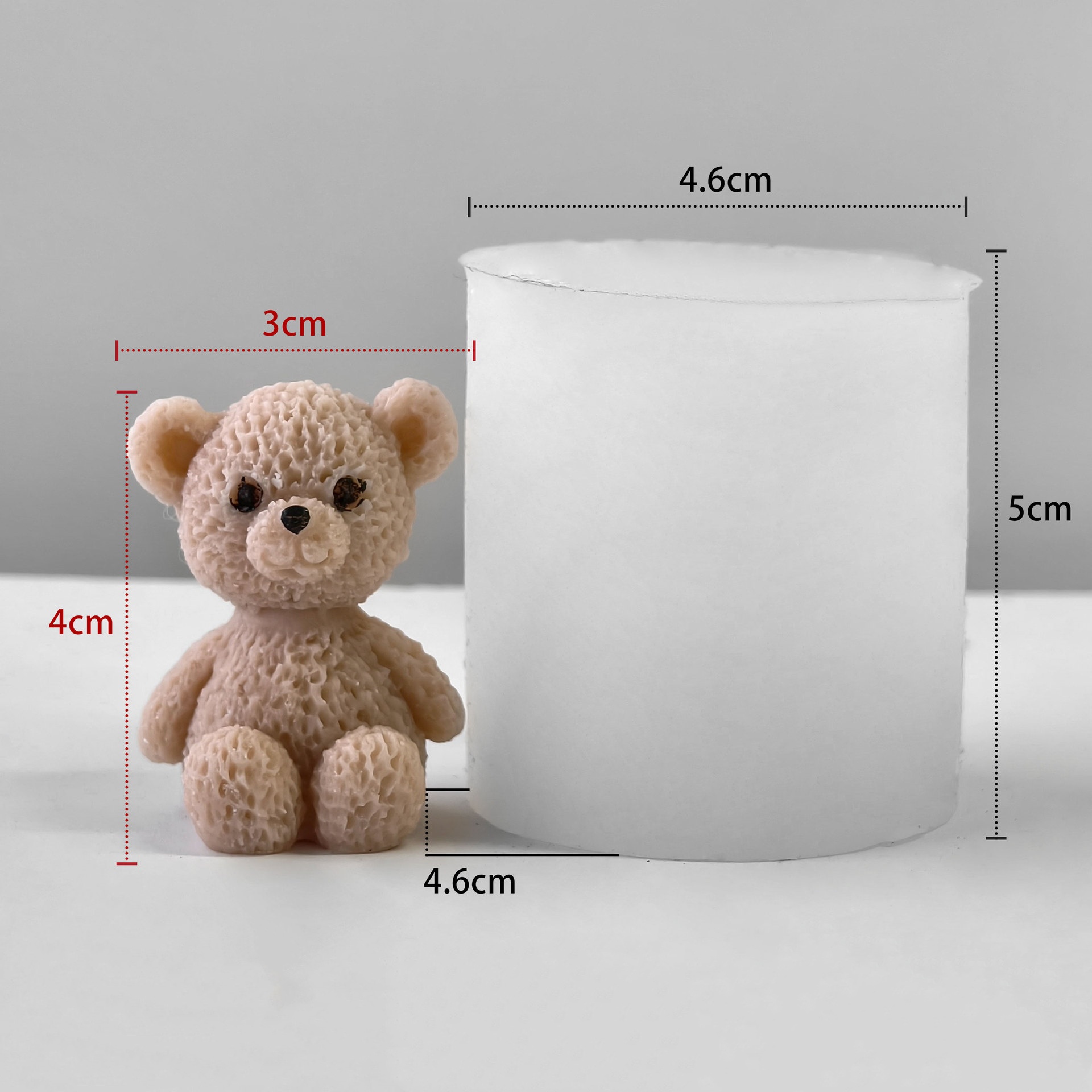 Mini Bear Soap Mold Easy To Cl - đánh giá và giá Soap Making Easy