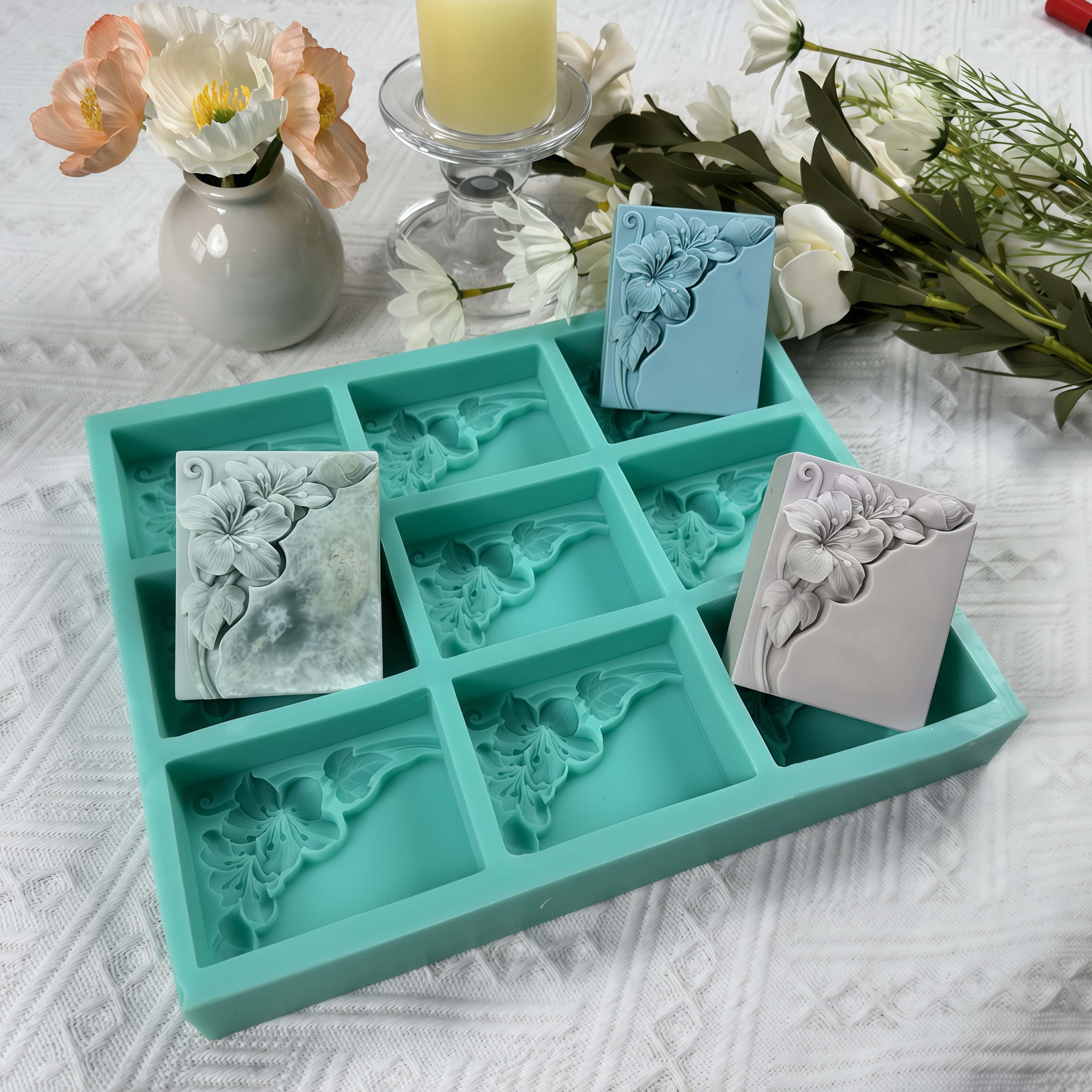 9 Cavities Tung Flower Soap Mo - đánh giá và giá Soap Making Formula