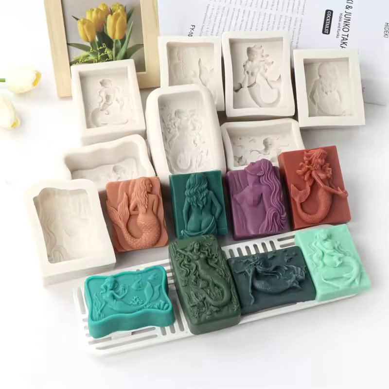 Rectangle Ocean-Style 3D Merma - đánh giá và giá Soap Making Formula