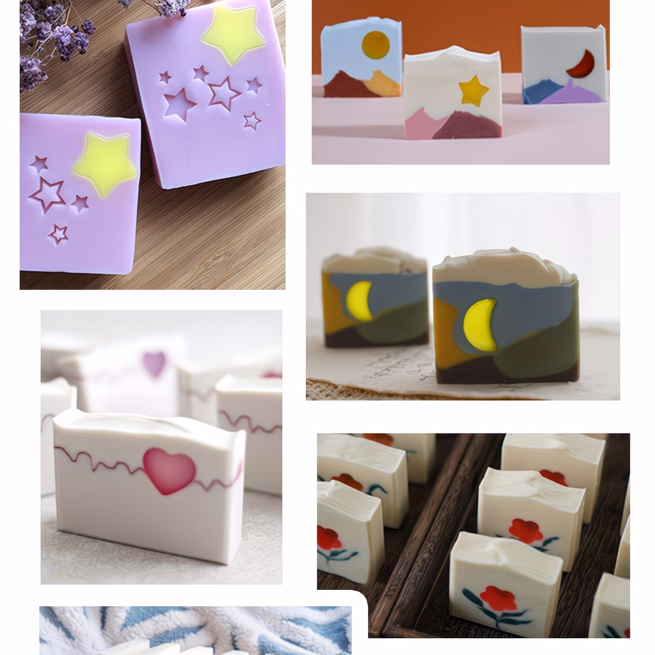 Silicone Tube Mold Star Heart  - đánh giá và giá Soap Making Youtube