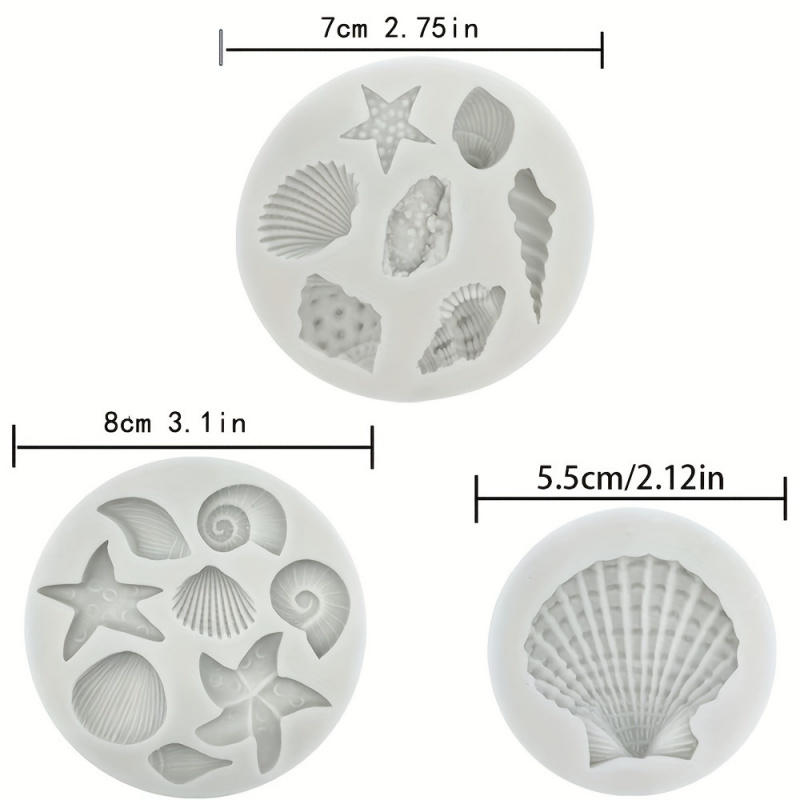 3pcs/set, Shell Mold Set, Irre - đánh giá và giá Soap Making Chemical