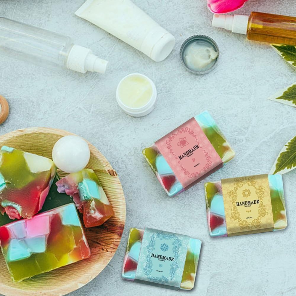 90PCS Handmade Wrap Label Tape - đánh giá và giá Kraft Soap Label